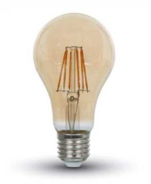 Bec LED filament 8W E27 Amber 2300K