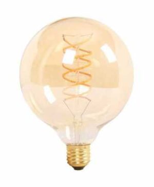 Bec LED filament spirala 6W E27 G125 Amber 2200K