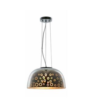 3D Sticla Umbrella Suspendat D400 Crom Cercuri