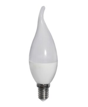 LED Balon plastic lumanare C37 E14 6W